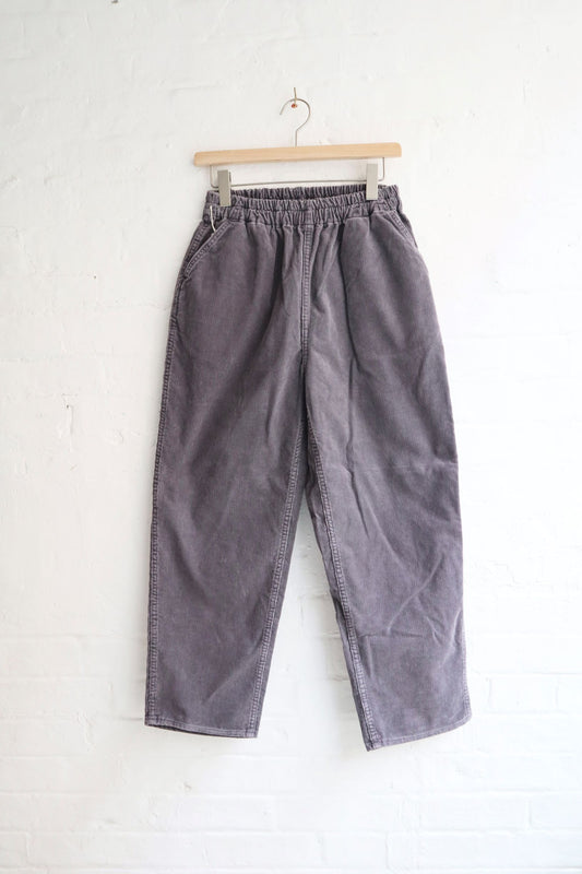 H. Unit - Corduroy Easy Pants, Washed Gray