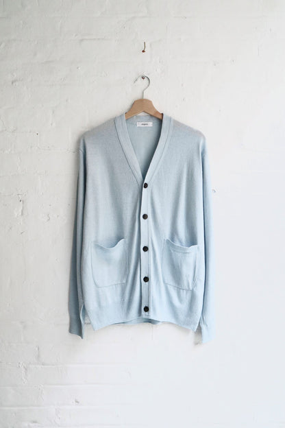 Fujito - Knit Cardigan, Sax