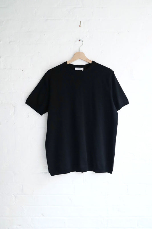 Fujito - Knit T-Shirt, Black
