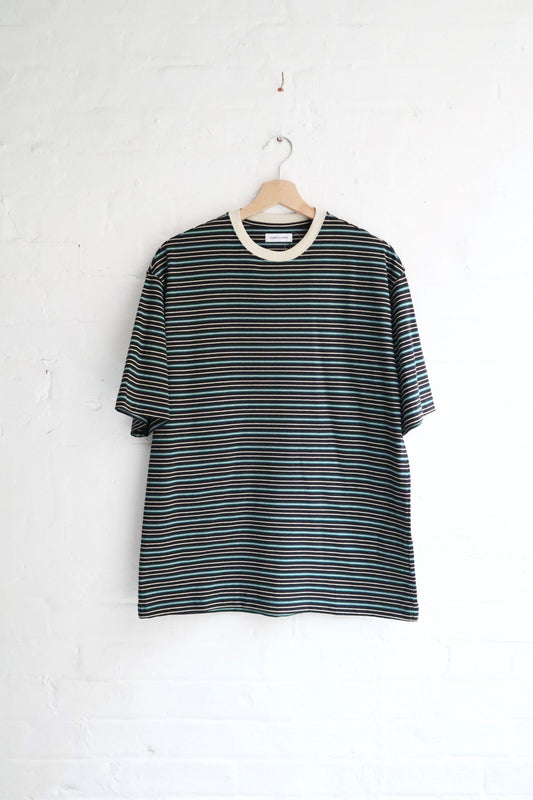 Sunnysiders - Multi Border T-Shirt, Black