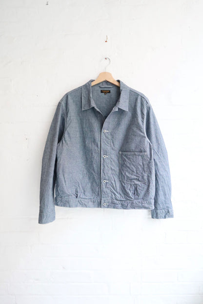 *A Vontade - Coal Mine Blouse, Indigo Pincheck