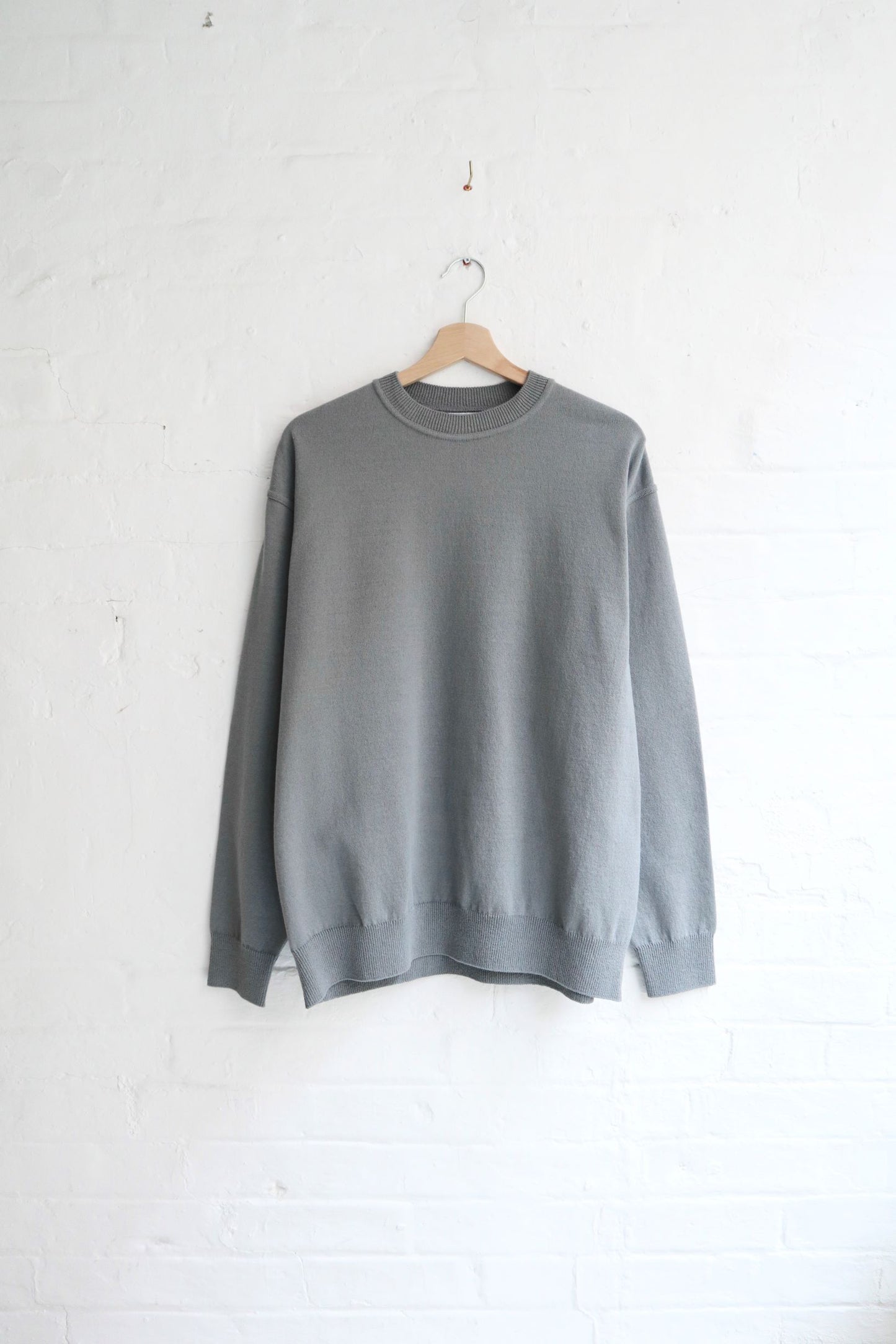 Yonetomi - Wave Cotton Pullover, Grey