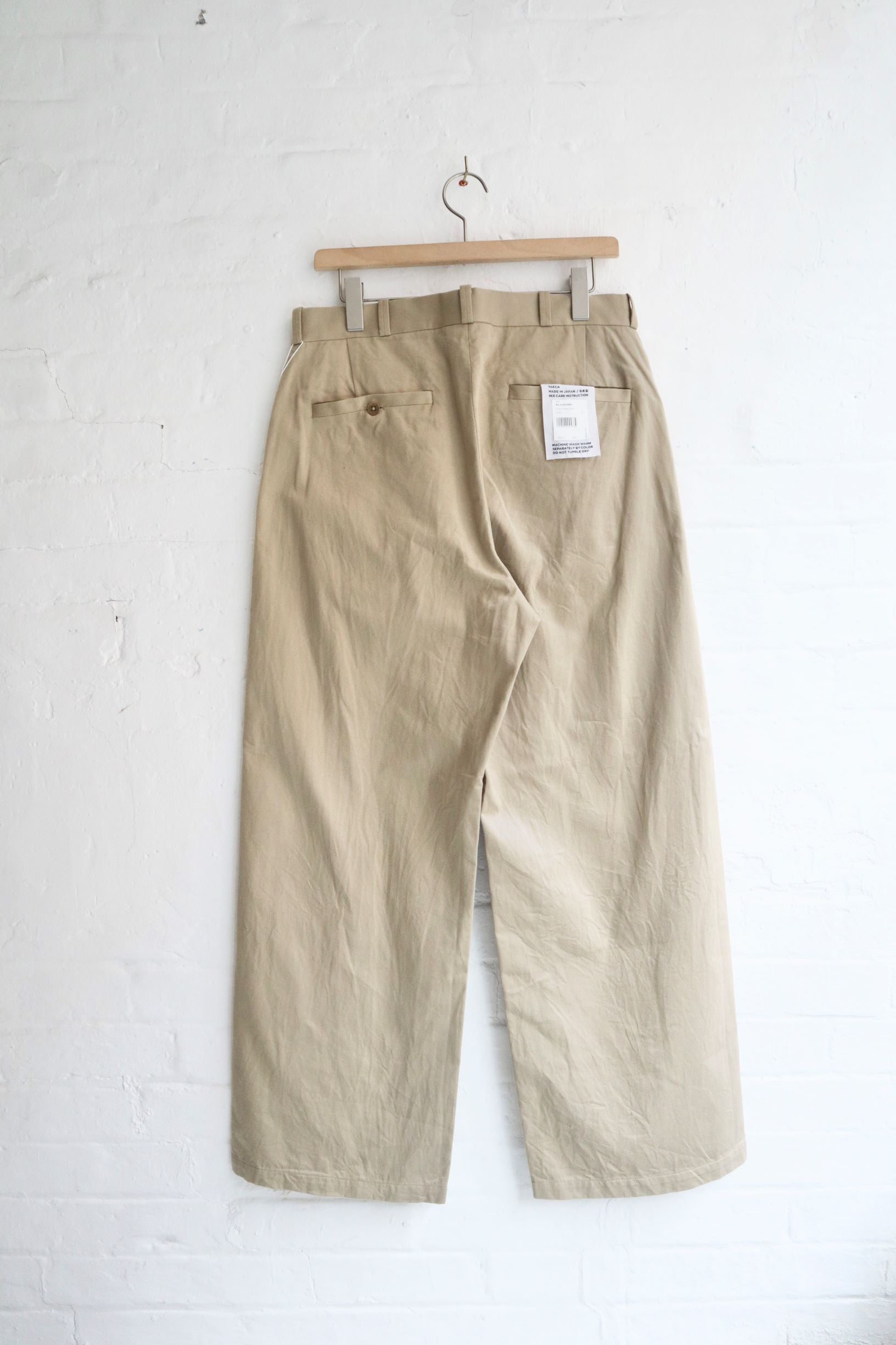 Yaeca - Wide Chino Trousers, Khaki – SUNNYSIDERS