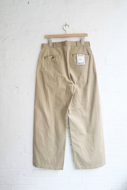 Yaeca - Wide Chino Trousers, Khaki