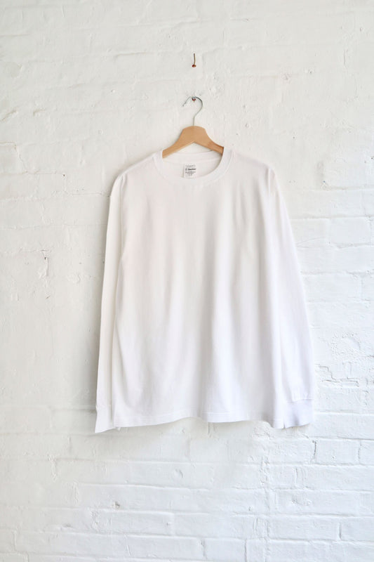 SUNNYSIDERS_YONETOMI_Yonetomi - 'New Basic' Long Sleeve T-Shirt, White_T-Shirts