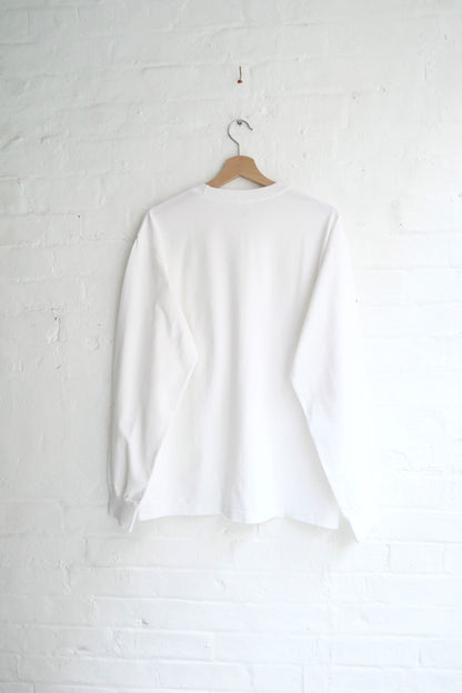 SUNNYSIDERS_YONETOMI_Yonetomi - 'New Basic' Long Sleeve T-Shirt, White_T-Shirts