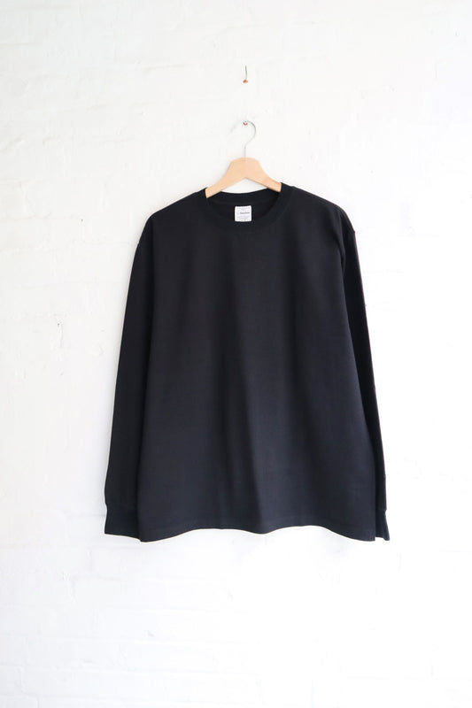 Yonetomi - 'New Basic' Long Sleeve T-Shirt, Black