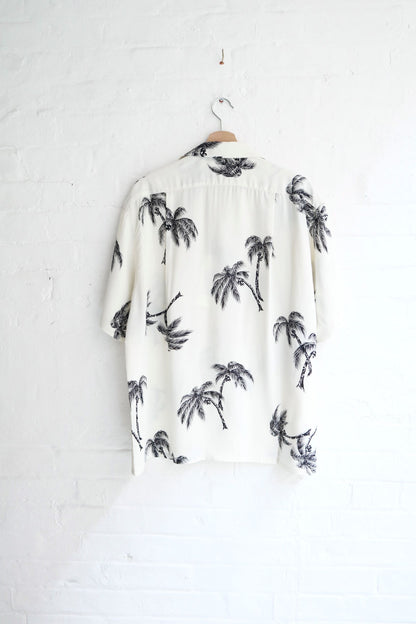 Sunnysiders - Open Collar Shirt, Pearl White