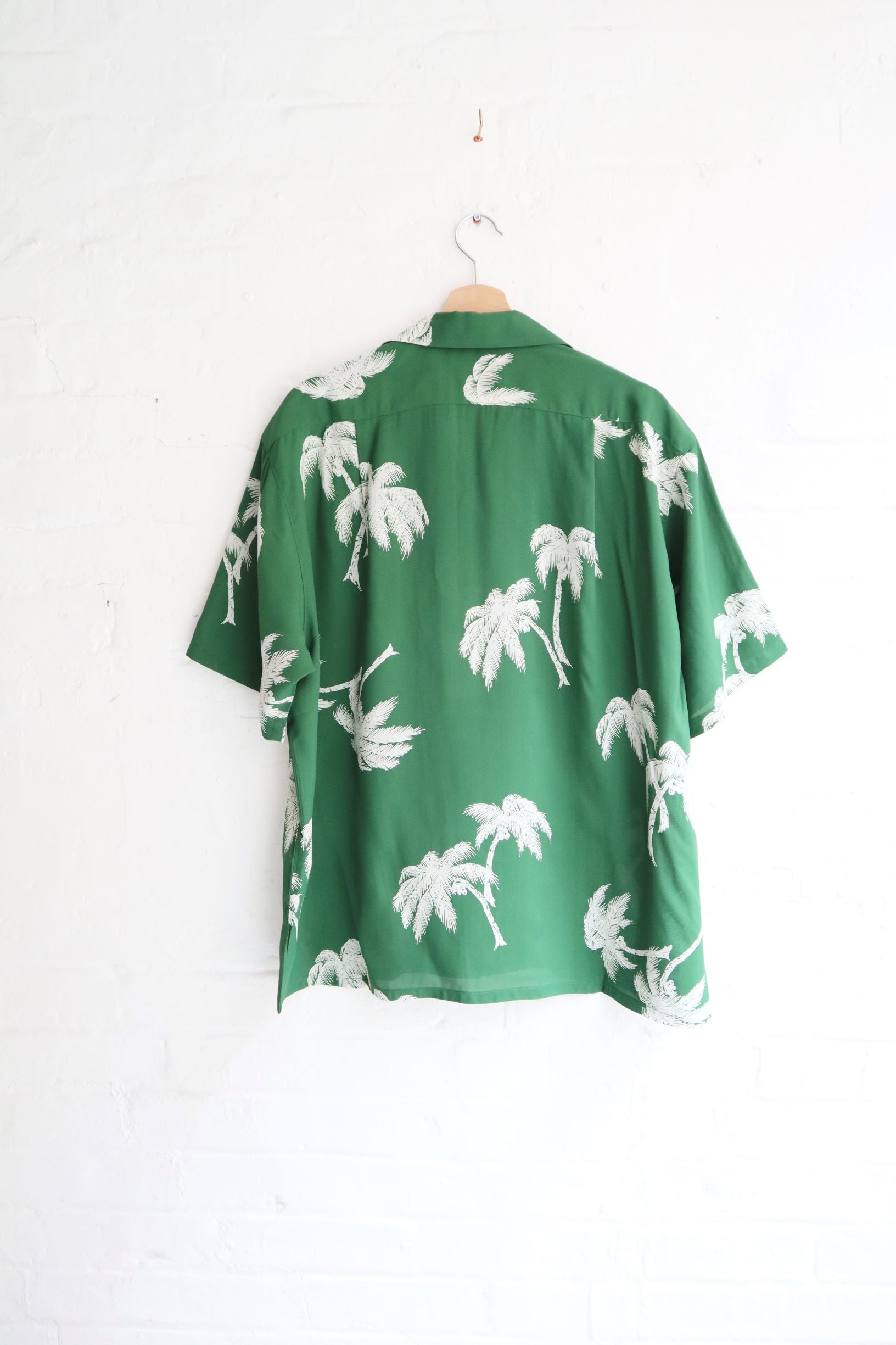 SUNNYSIDERS_SUNNYSIDERS_Sunnysiders - Open Collar Shirt, Emerald Green_Shirts