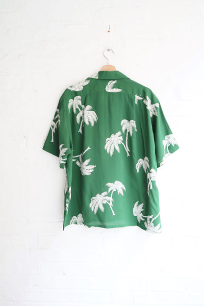 SUNNYSIDERS_SUNNYSIDERS_Sunnysiders - Open Collar Shirt, Emerald Green_Shirts