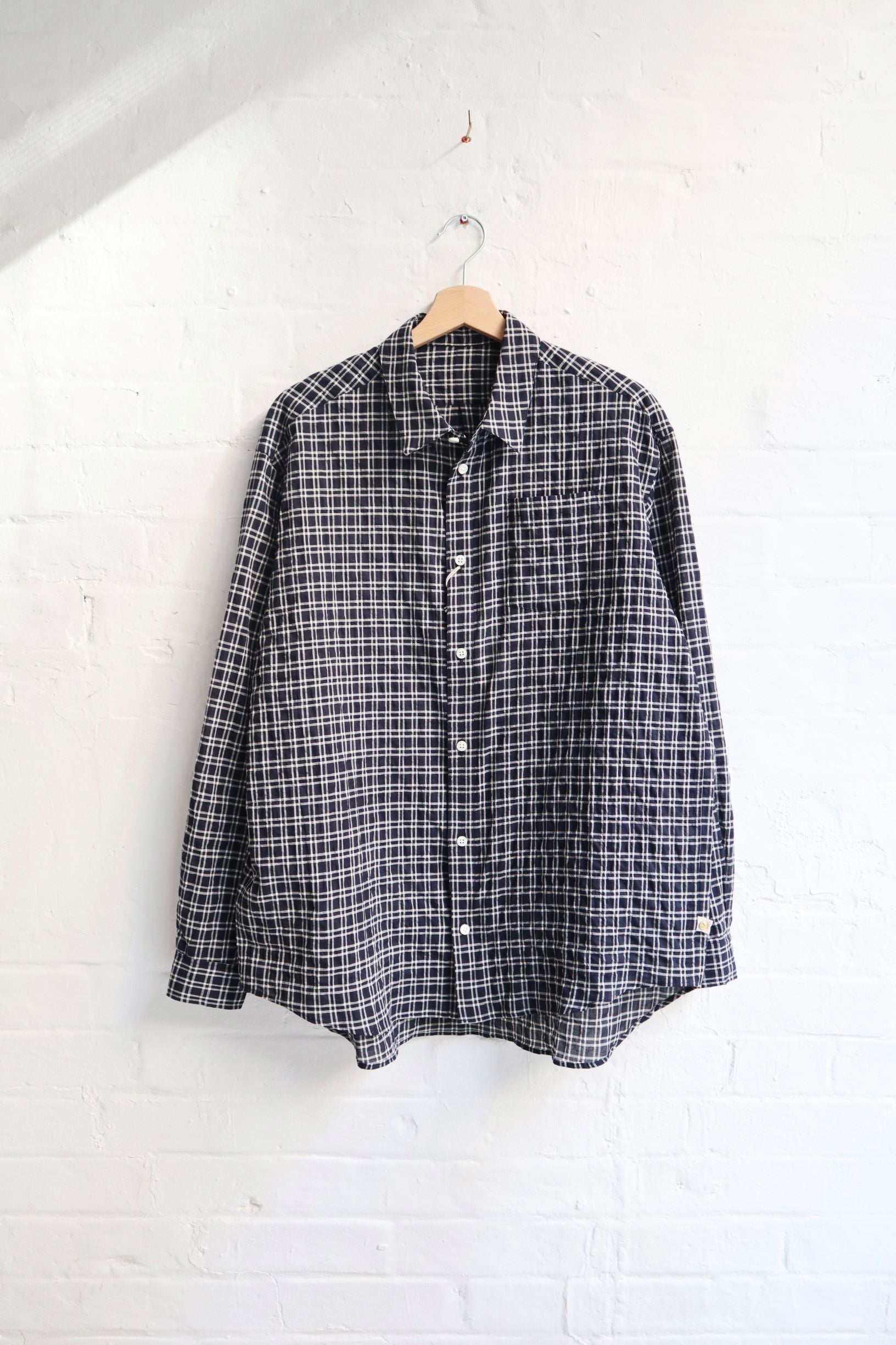 SUNNYSIDERS_Master & Co._Master & Co. - Shirring Shirt, Black Check_Shirts
