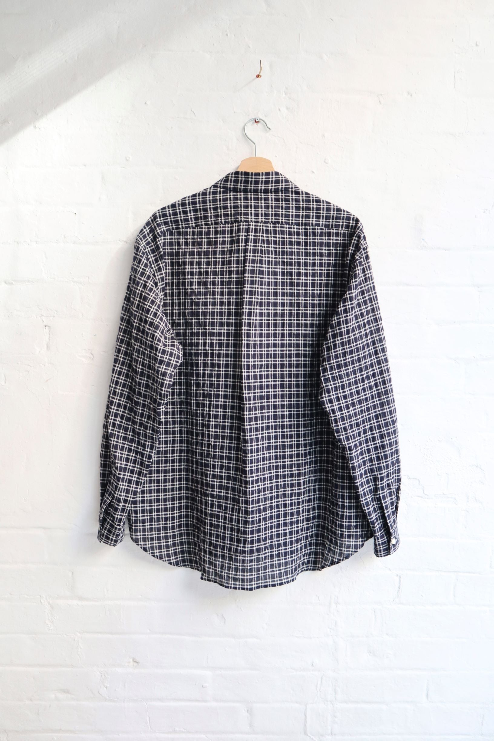 SUNNYSIDERS_Master & Co._Master & Co. - Shirring Shirt, Black Check_Shirts