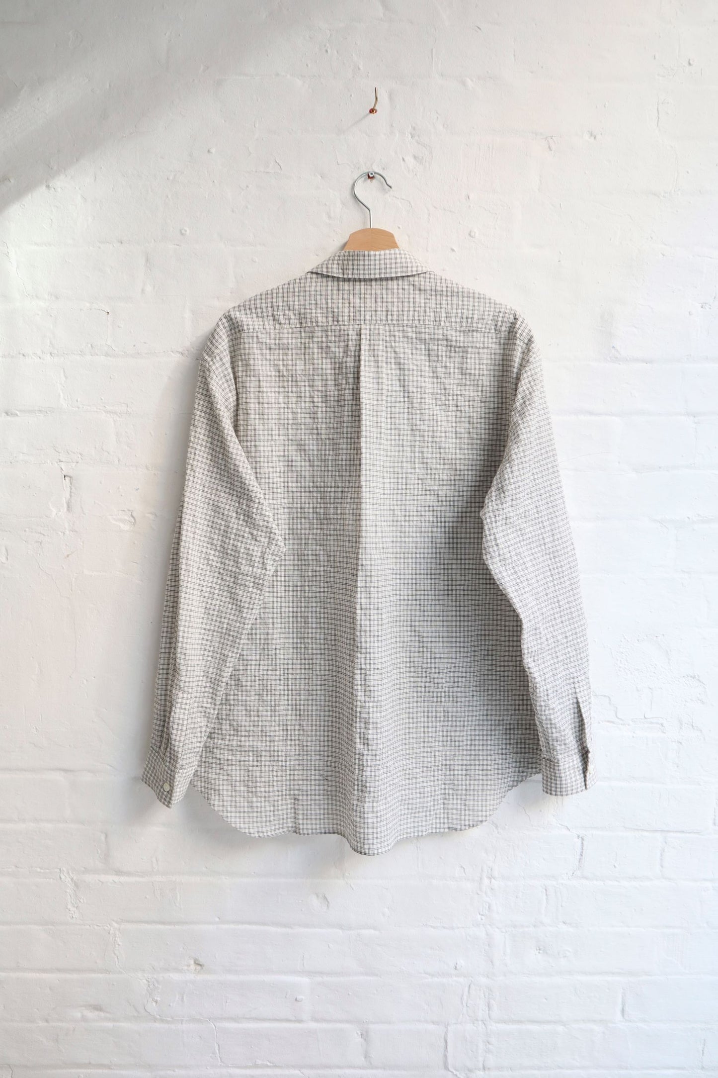SUNNYSIDERS_Master & Co._Master & Co. - Shirring Shirt, White Check_Shirts