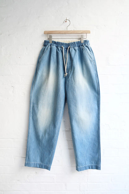 H.Unit - Easy Pants, Washed Denim