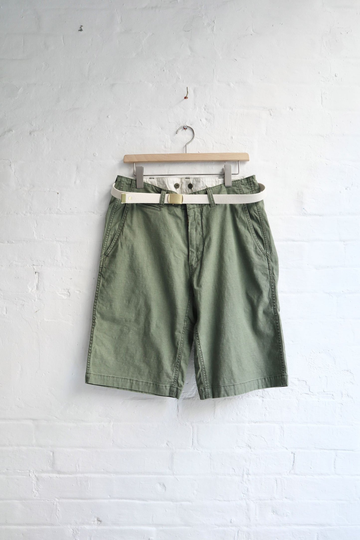 Master & Co. - Regular Shorts (Belted), Olive