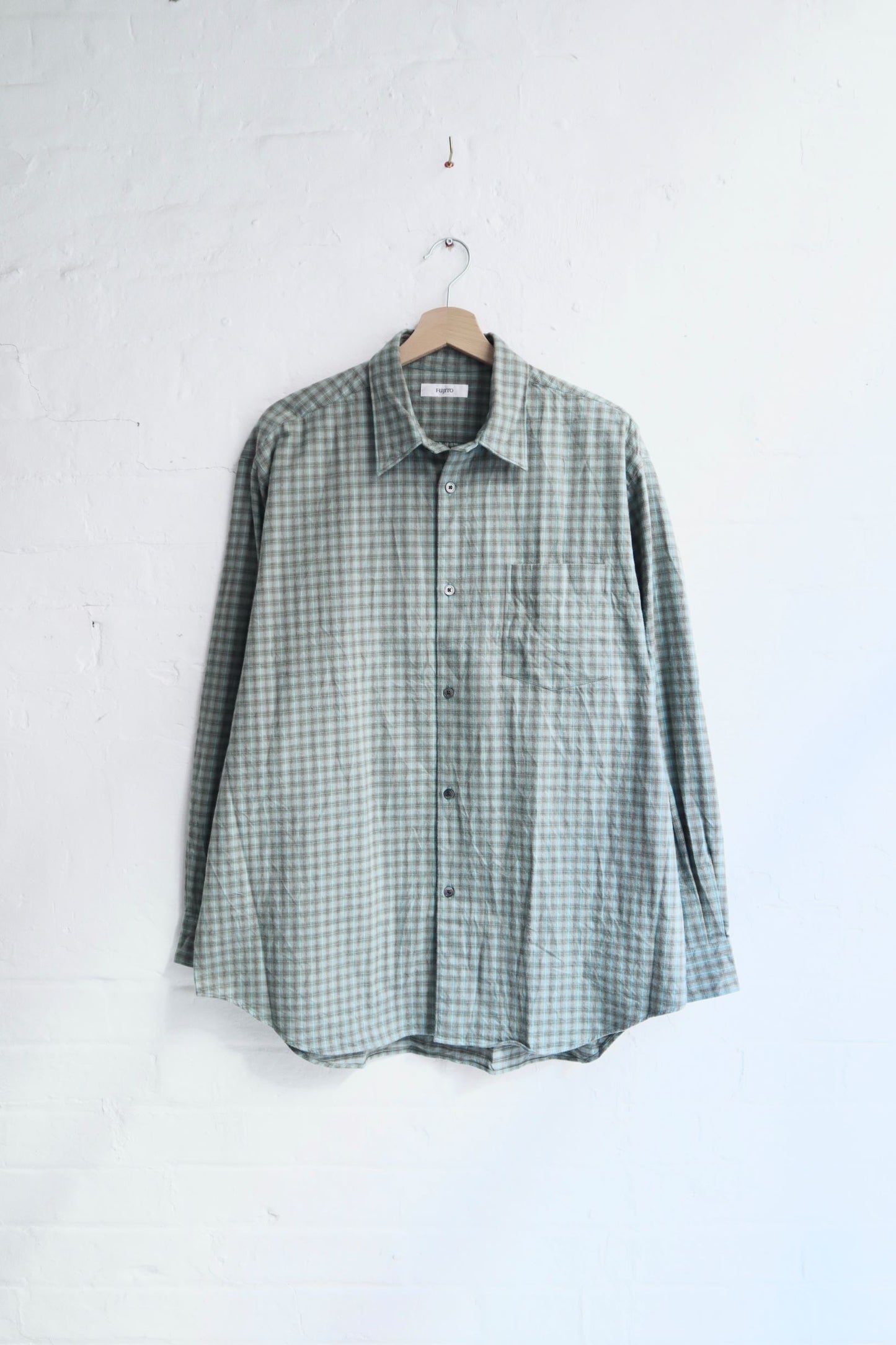 Fujito - Big Sleeve Shirt, Green Check