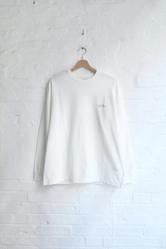 Sunnysiders - Jayden Long Sleeve T-Shirt (Back Print), White