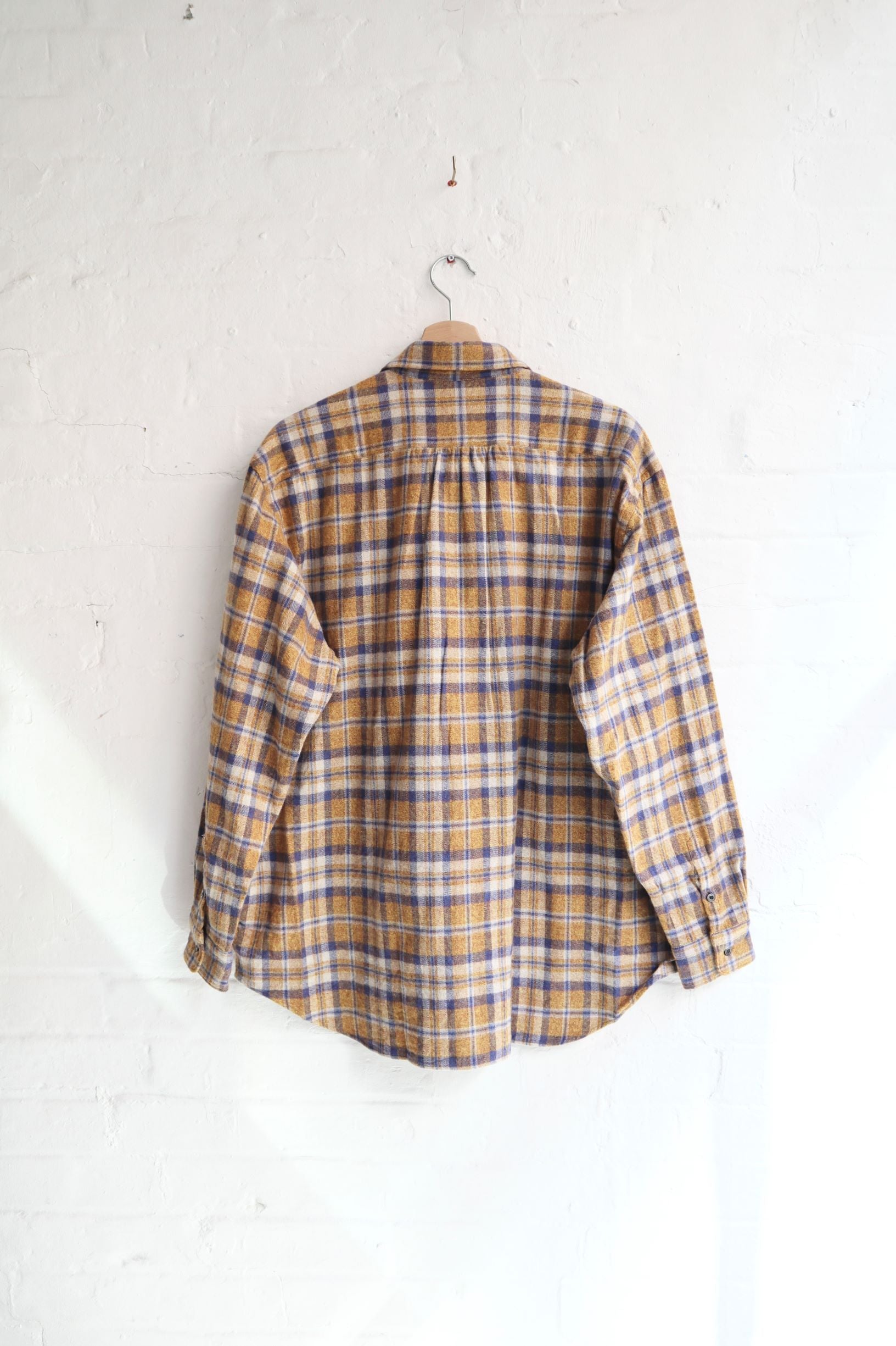 SUNNYSIDERS_FUJITO_Fujito - Big Sleeve Shirt, Orange Check_Shirts