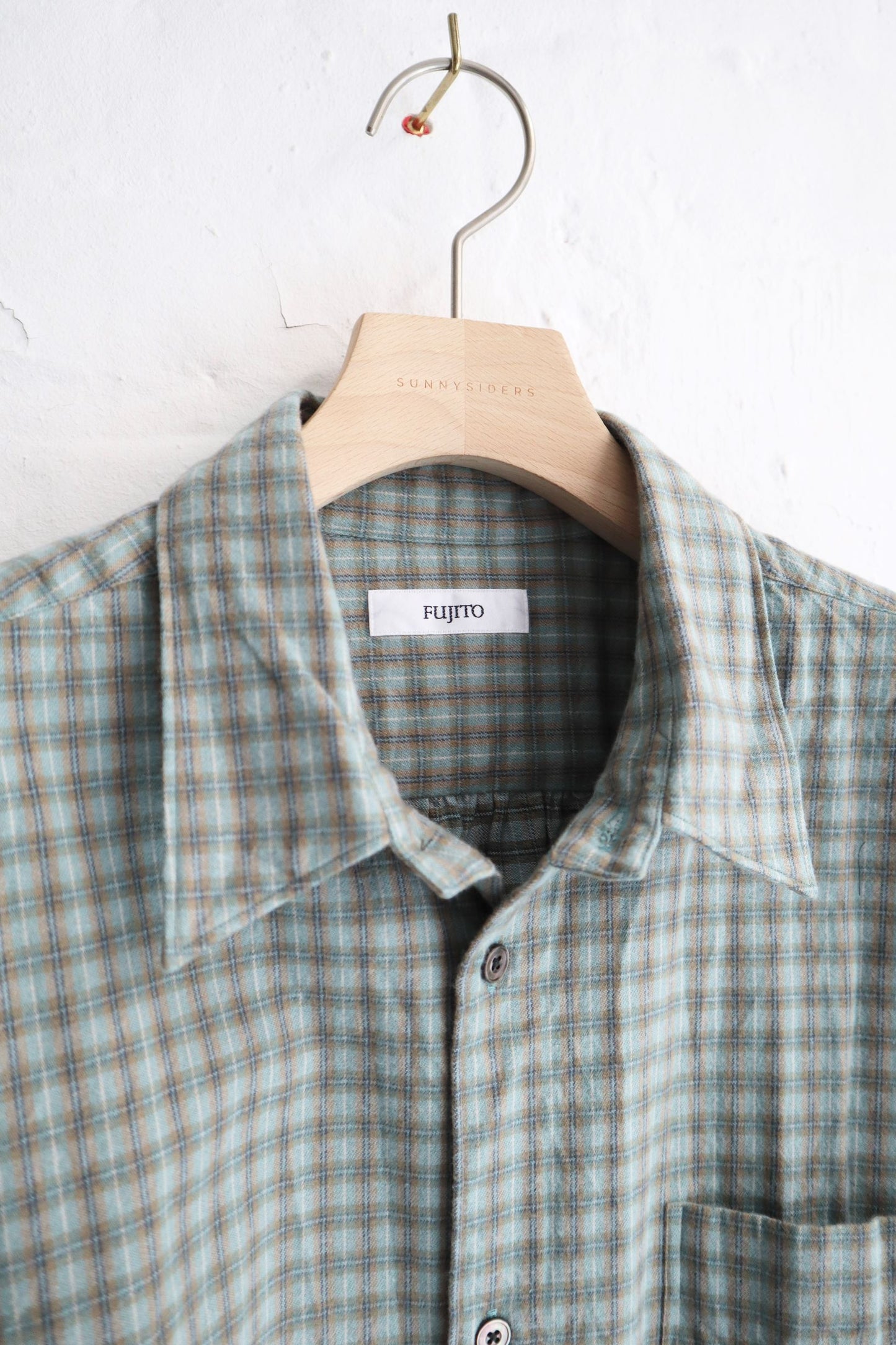 Fujito - Big Sleeve Shirt, Green Check
