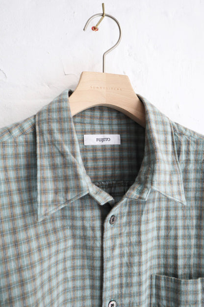 Fujito - Big Sleeve Shirt, Green Check