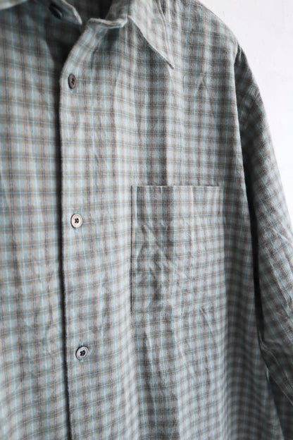 Fujito - Big Sleeve Shirt, Green Check