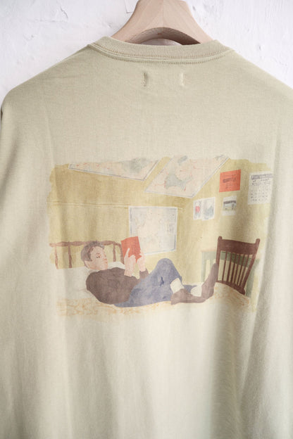 Sunnysiders - Jayden Long Sleeve T-Shirt (Back Print), Moss Green