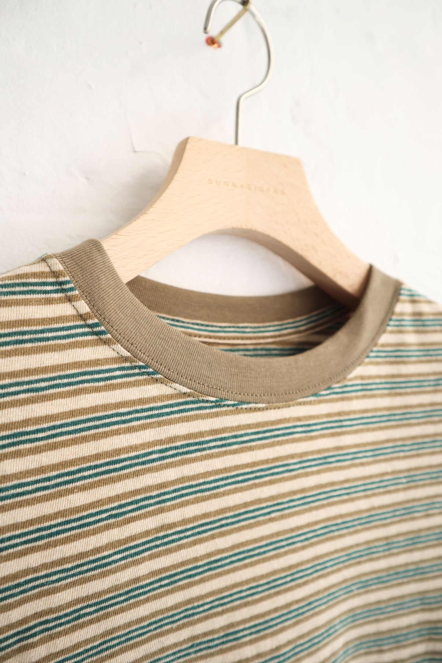 Sunnysiders - Multi Border Long Sleeve T-Shirt, Green