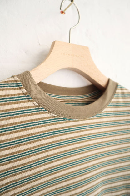 Sunnysiders - Multi Border Long Sleeve T-Shirt, Green