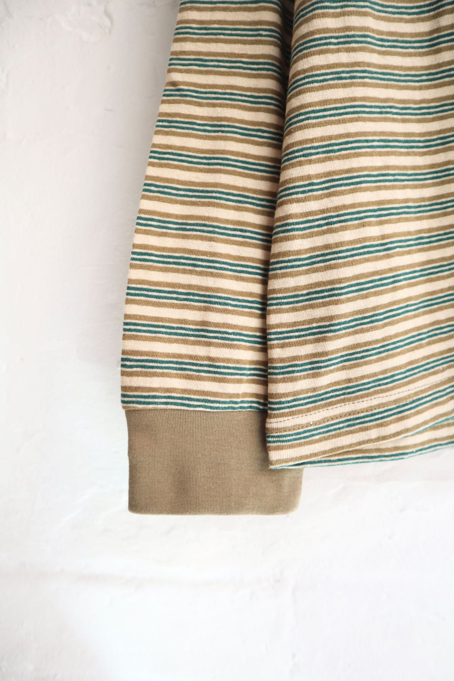 Sunnysiders - Multi Border Long Sleeve T-Shirt, Green