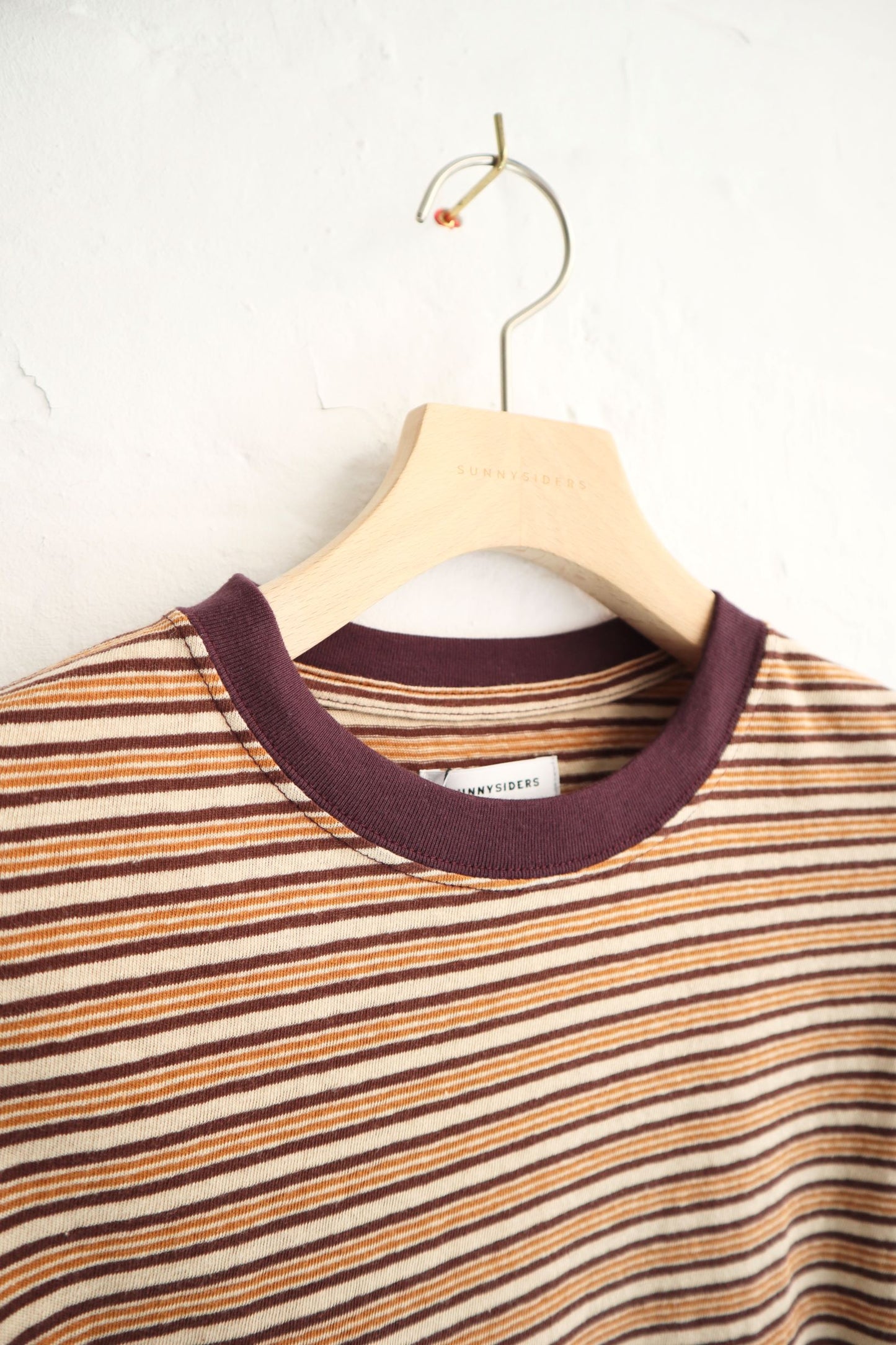 Sunnysiders - Multi Border Long Sleeve T-Shirt, Brown