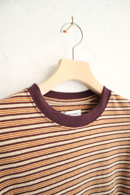 Sunnysiders - Multi Border Long Sleeve T-Shirt, Brown
