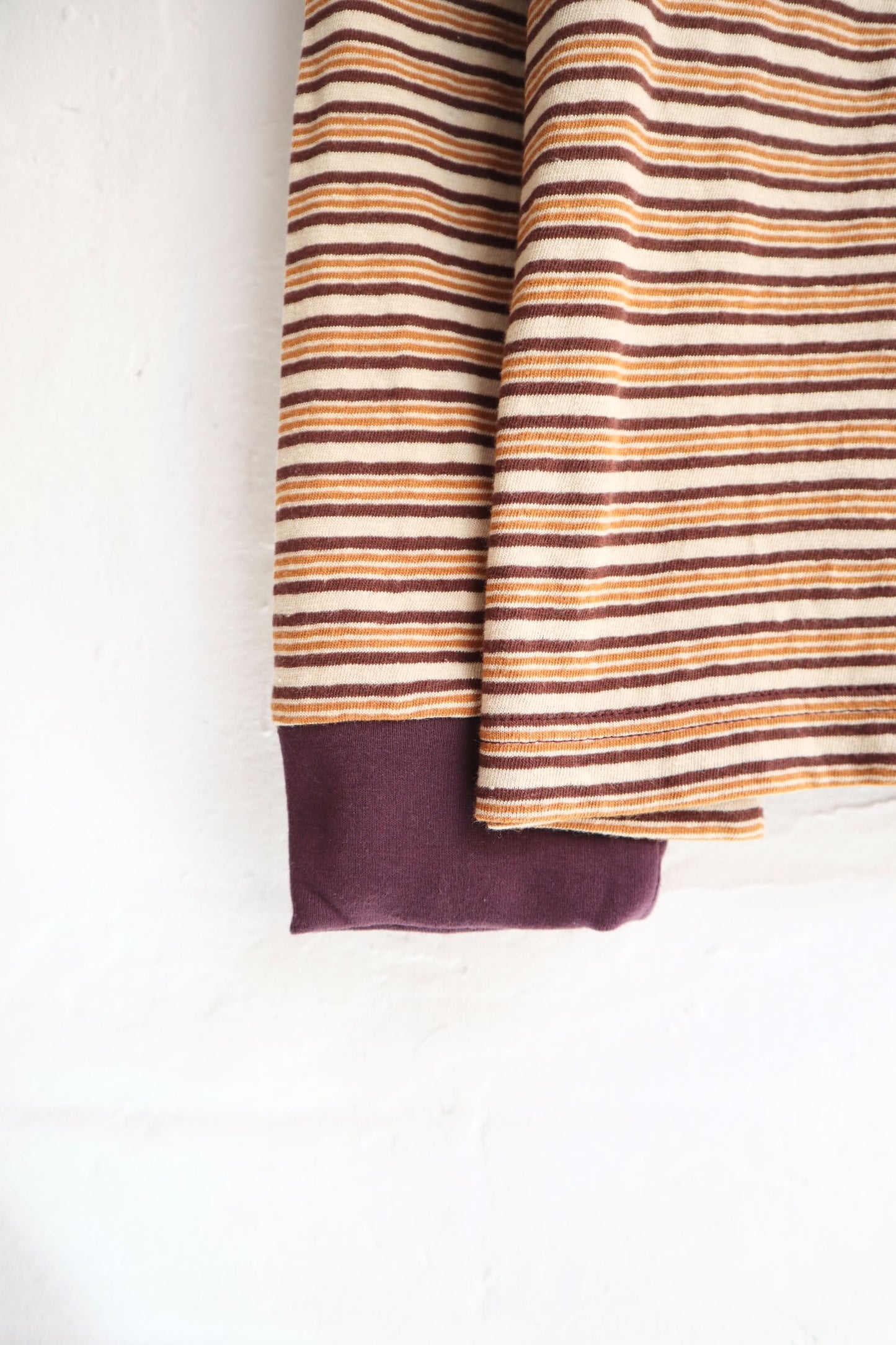 Sunnysiders - Multi Border Long Sleeve T-Shirt, Brown