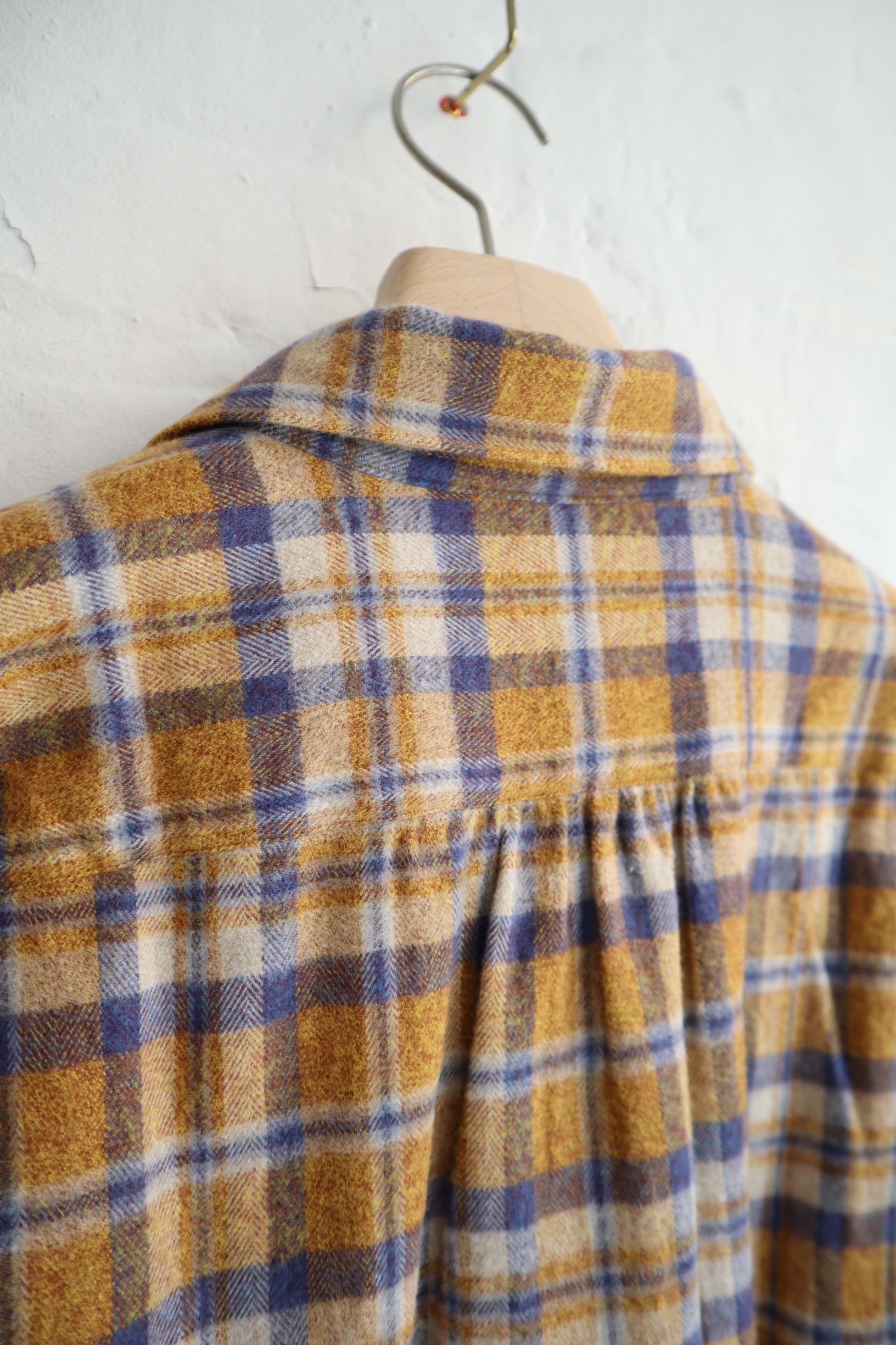 SUNNYSIDERS_FUJITO_Fujito - Big Sleeve Shirt, Orange Check_Shirts