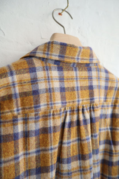 SUNNYSIDERS_FUJITO_Fujito - Big Sleeve Shirt, Orange Check_Shirts