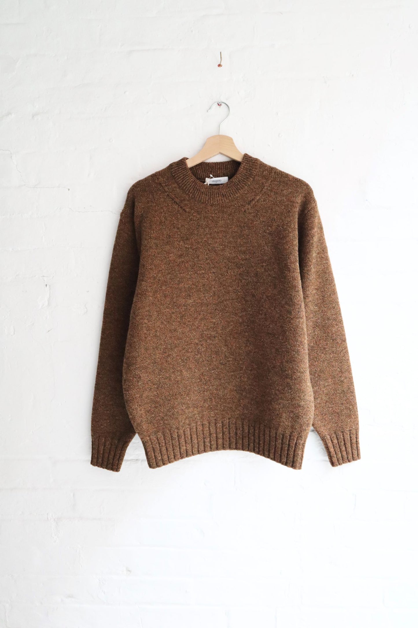 Fujito - Crew Neck Sweater, Brown