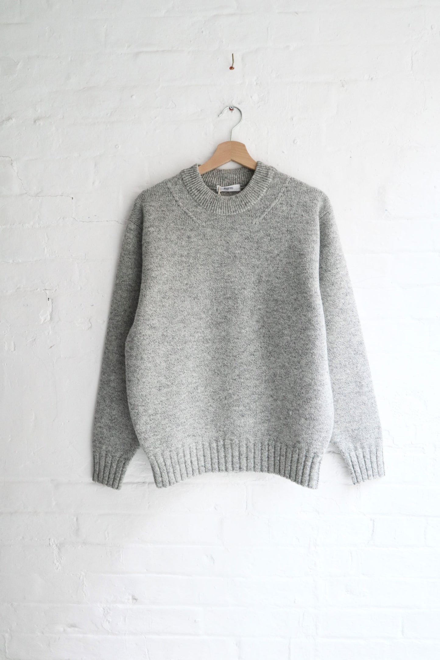 Fujito - Crew Neck Sweater, Light Grey