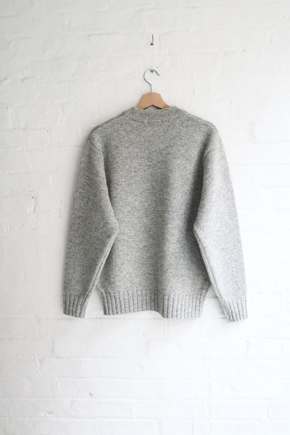 Fujito - Crew Neck Sweater, Light Grey