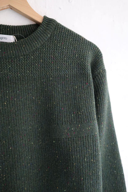 Fujito - Commando Sweater, Olive Green