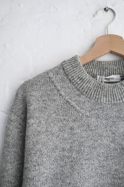 Fujito - Crew Neck Sweater, Light Grey