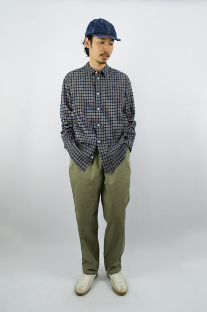 SUNNYSIDERS_Master & Co._Master & Co. - Shirring Shirt, Black Check_Shirts
