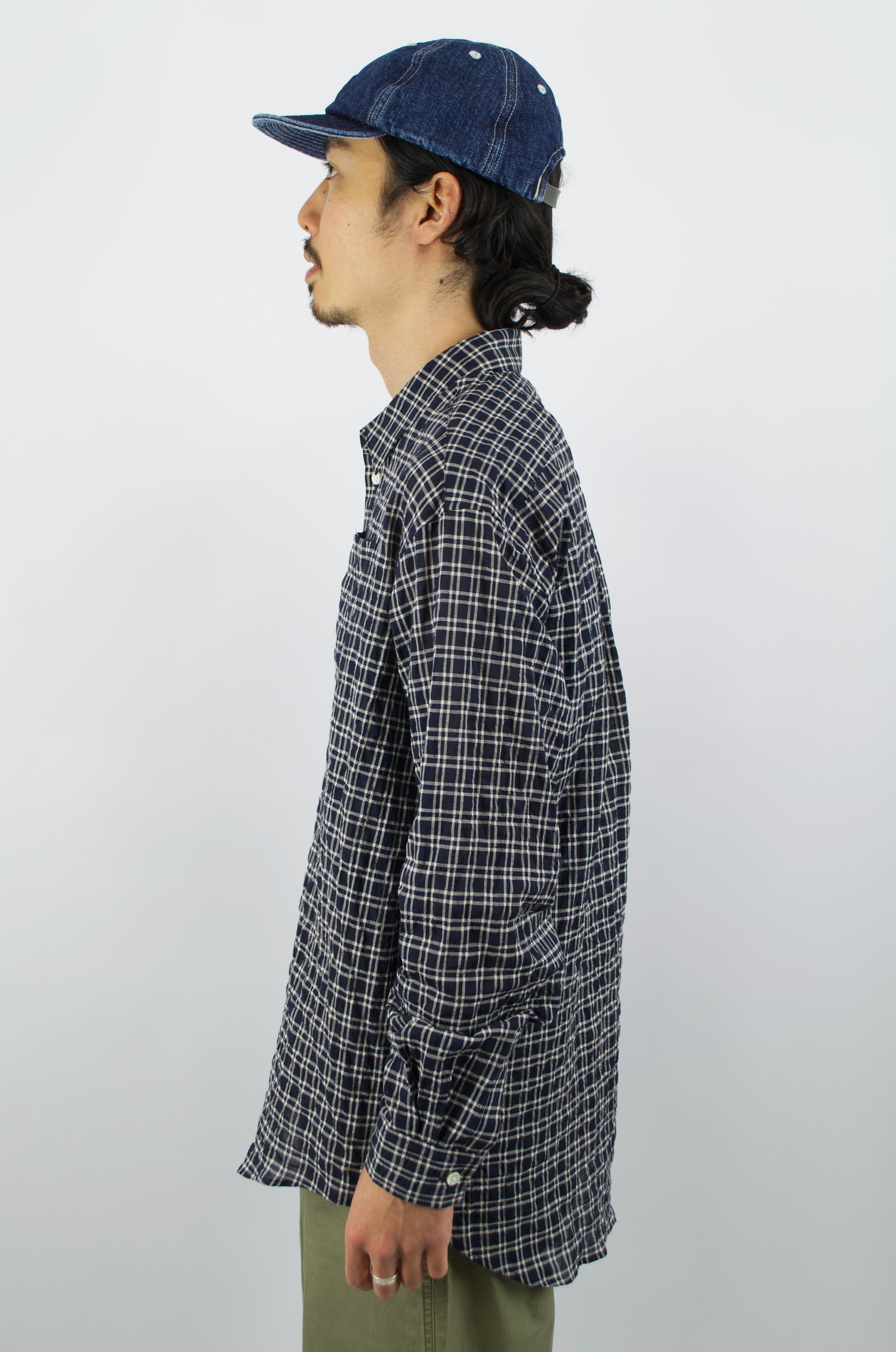 SUNNYSIDERS_Master & Co._Master & Co. - Shirring Shirt, Black Check_Shirts