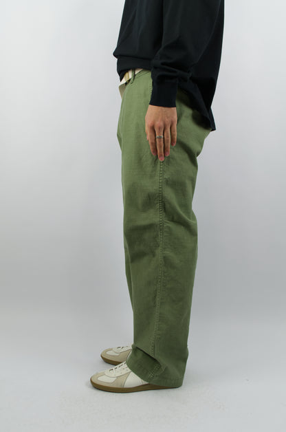 Master & Co. - Regular Chino (Belted), Olive