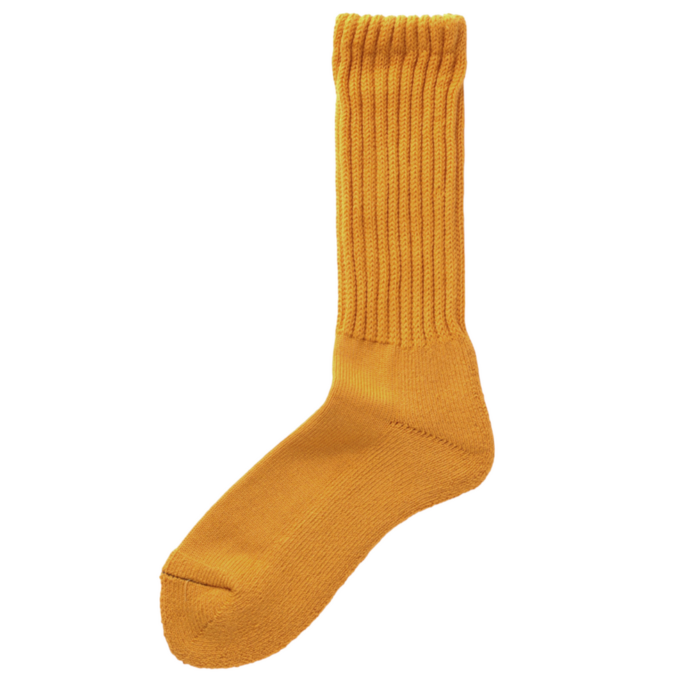 SUNNYSIDERS_ROTOTO_R1334 LOOSE PILE CREW SOCKS - Yellow_Socks