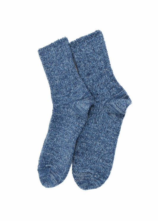 Rototo - Denim Tone Ankle Socks, Ice Denim
