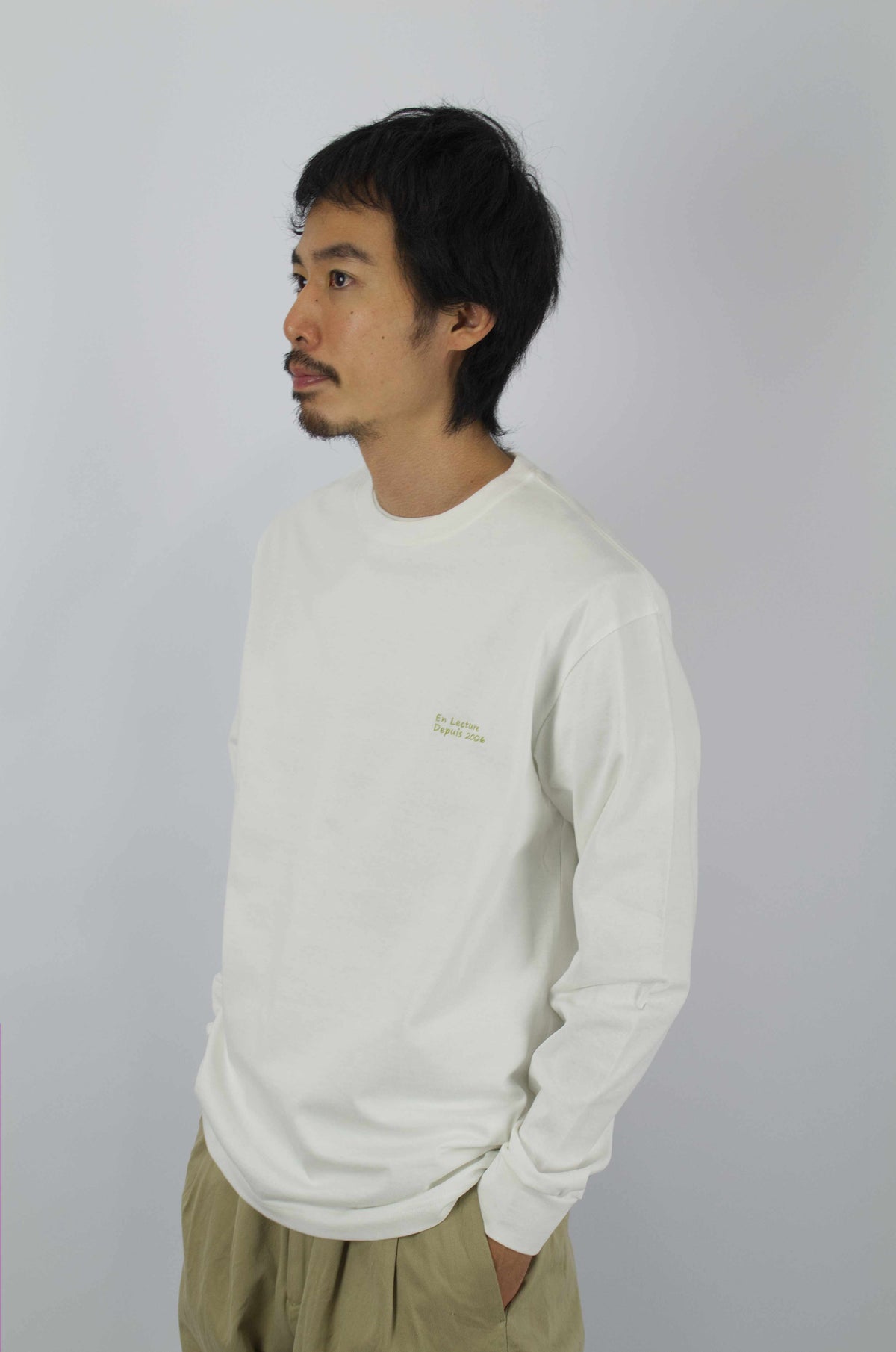 Sunnysiders - Jayden Long Sleeve T-Shirt (Back Print), White