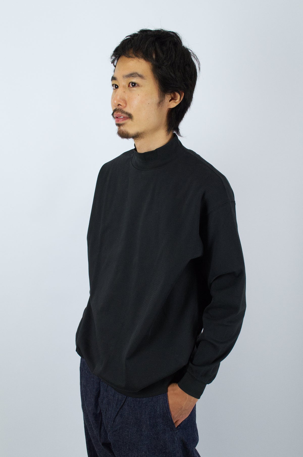 Sunnysiders - Mockneck Thermal Long Sleeve - Charcoal