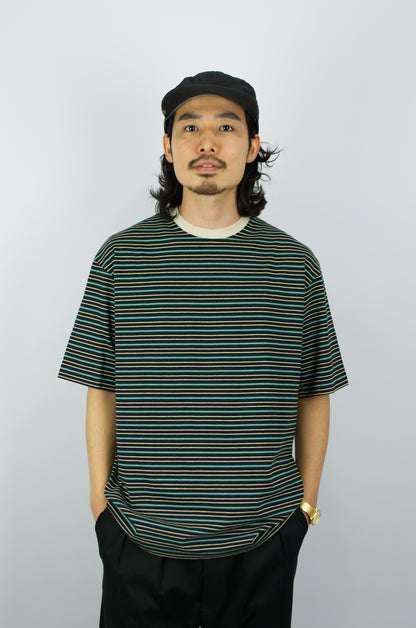 Sunnysiders - Multi Border T-Shirt, Black