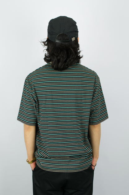 Sunnysiders - Multi Border T-Shirt, Black