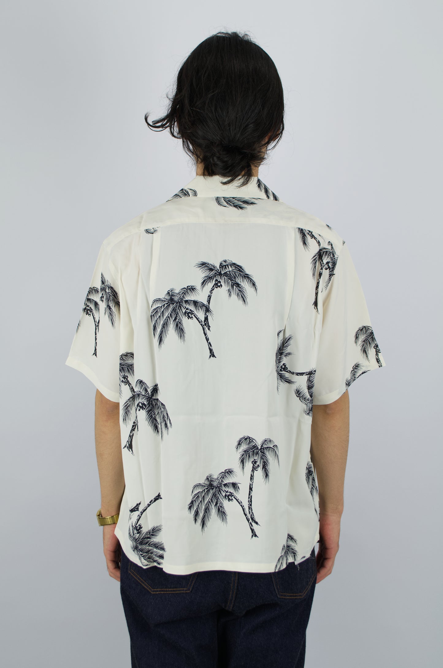Sunnysiders - Open Collar Shirt, Pearl White
