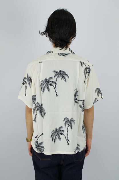 Sunnysiders - Open Collar Shirt, Pearl White